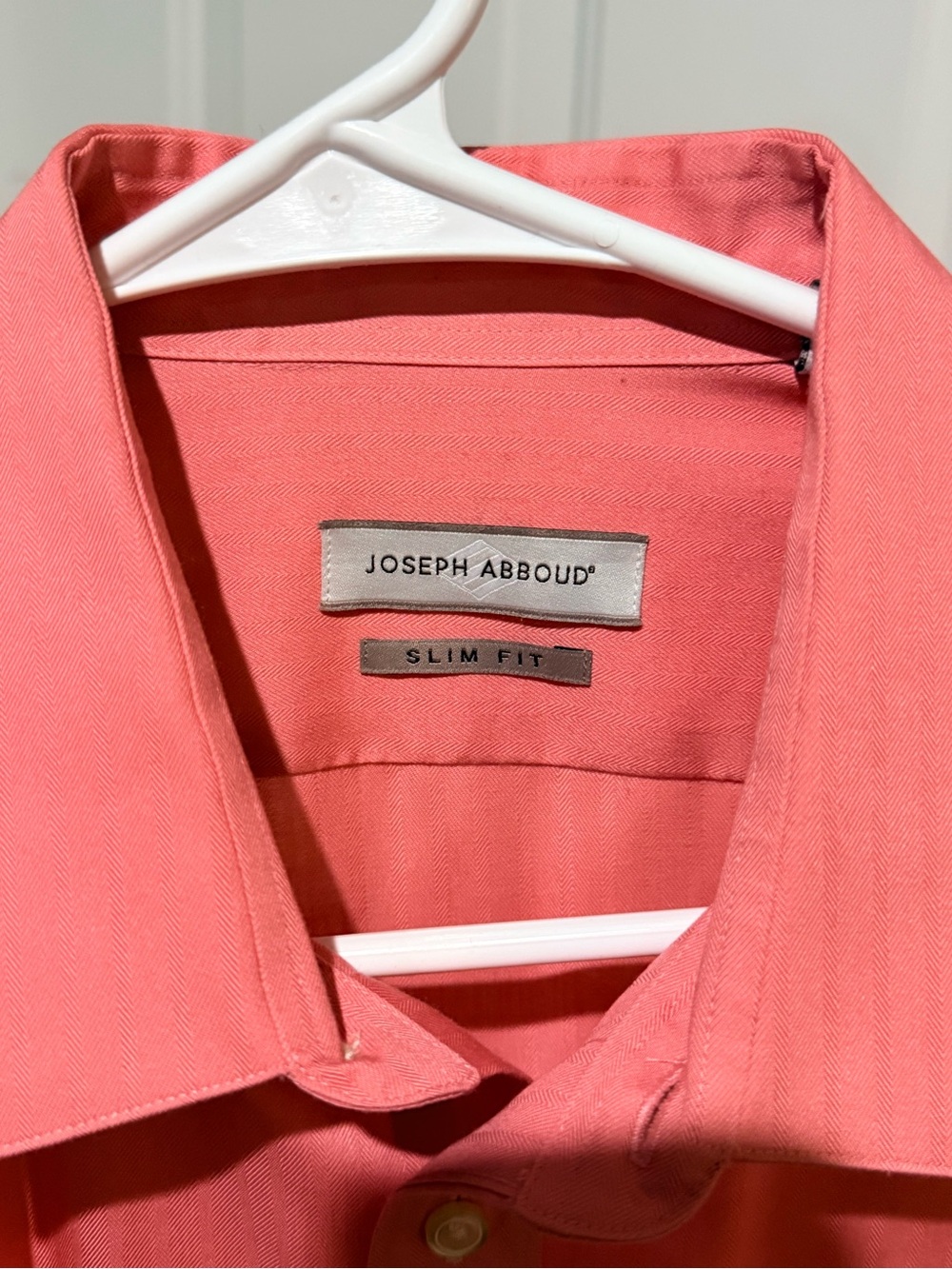 Joseph Abboud Coral Slim-Fit Dress Shirt